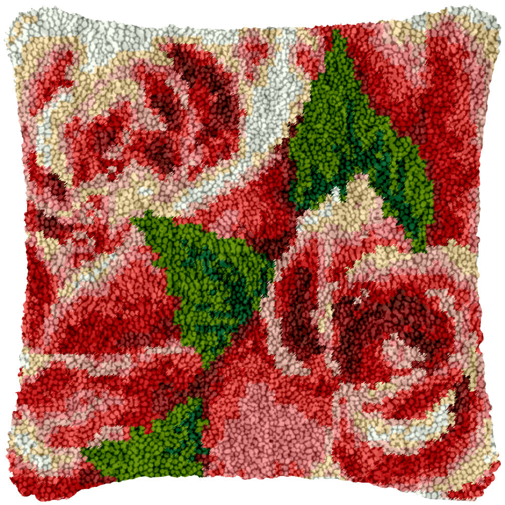 Duet Roses DIY Latch Hook Pillowcase Making Kit For Adults – Latch Hook ...