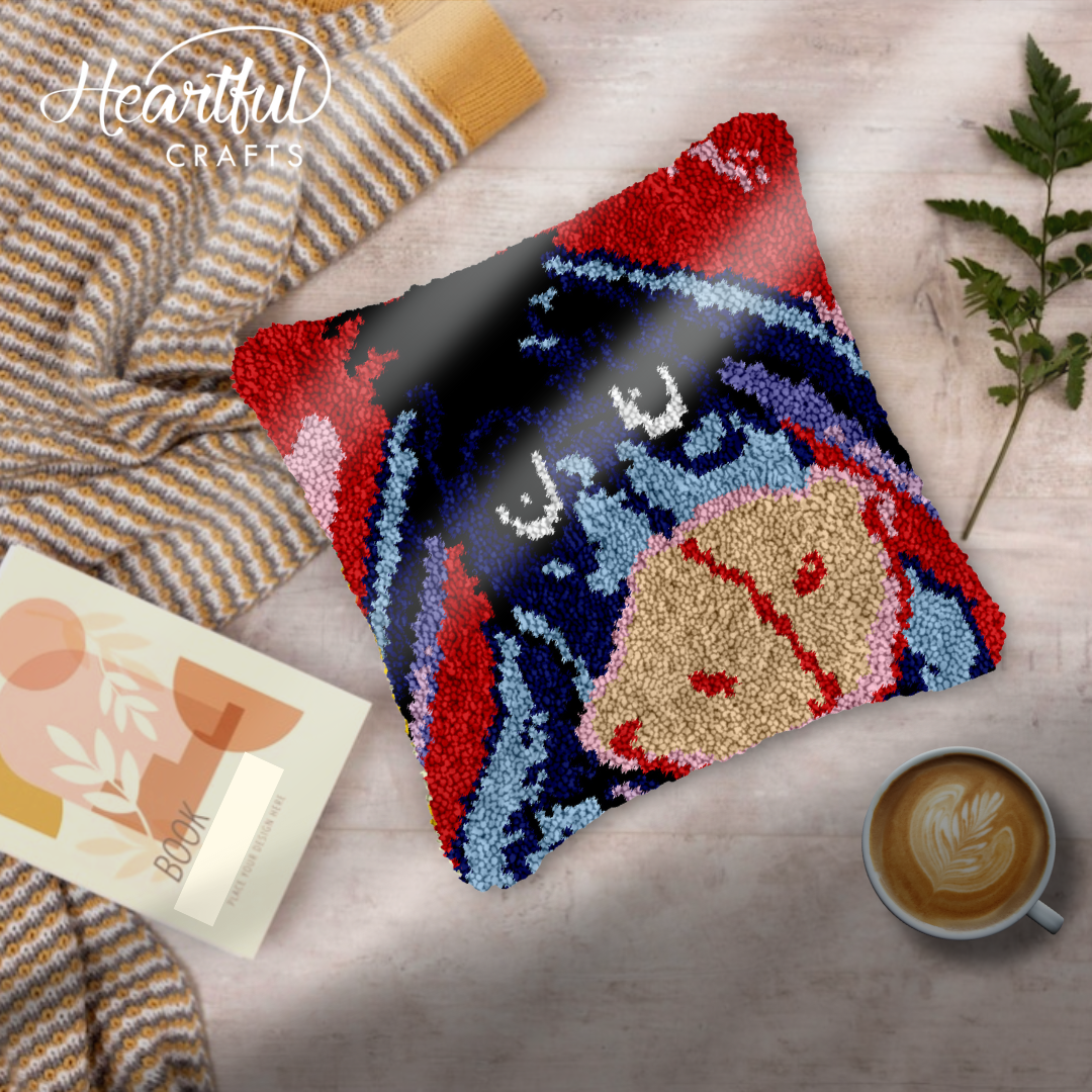 Eeyore Latch Hook Pillowcase by Heartful Crafts