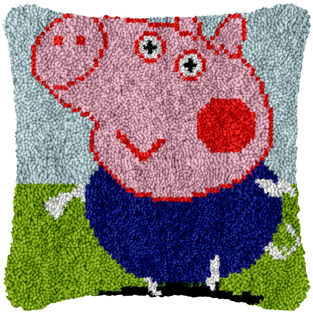 Peppa Pig Latch Hook Pillowcase by Heartful Crafts