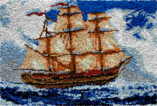 The Explorer Latch Hook Rug by Heartful Crafts