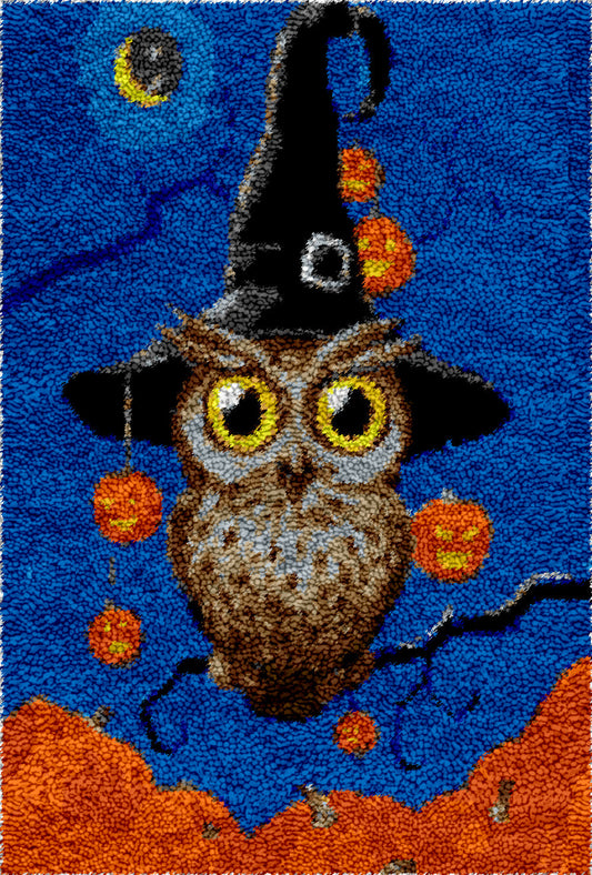 Halloween Owl Latch Hook Rug by Heartful Crafts