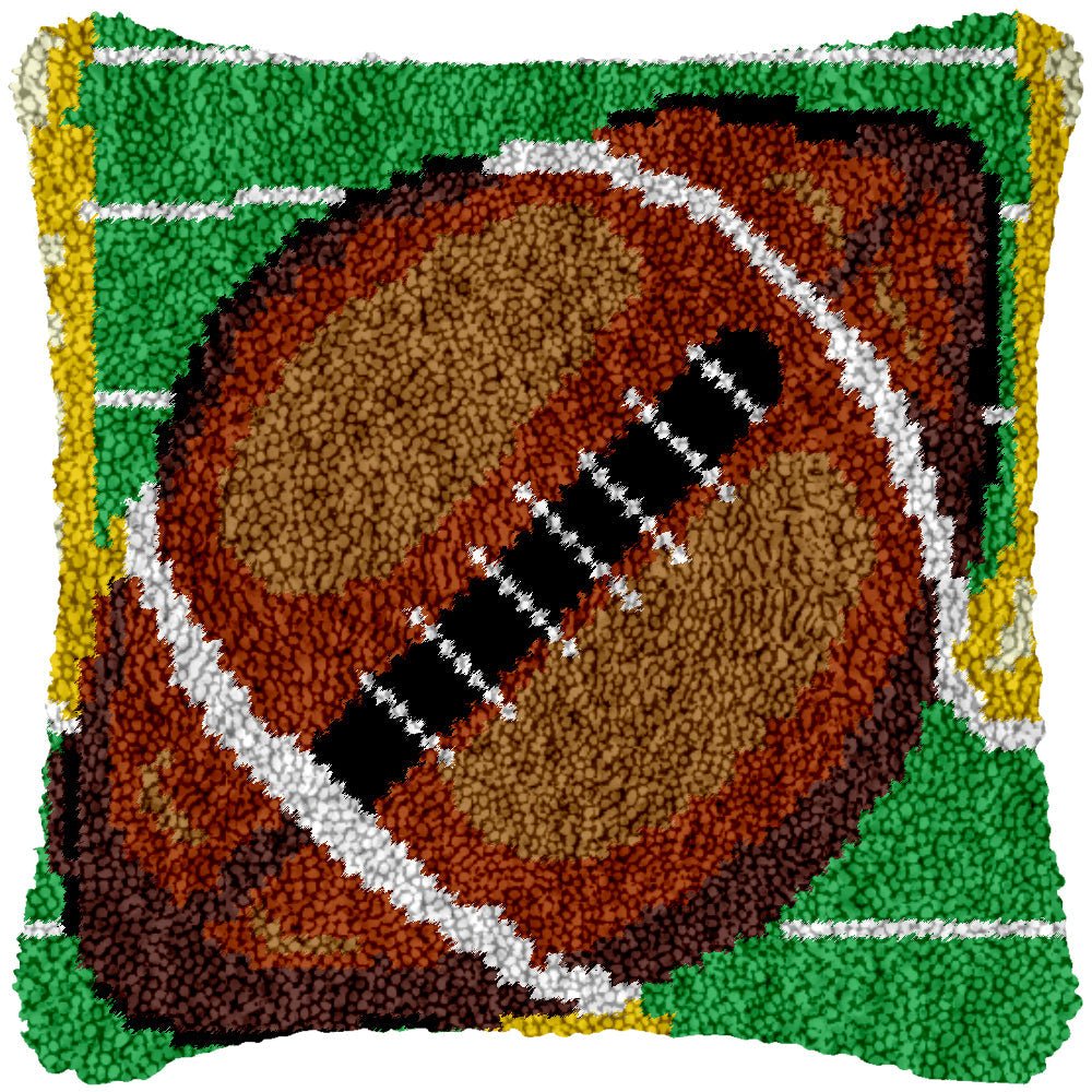 American Football - Latch Hook Pillowcase Kit - Latch Hook Crafts