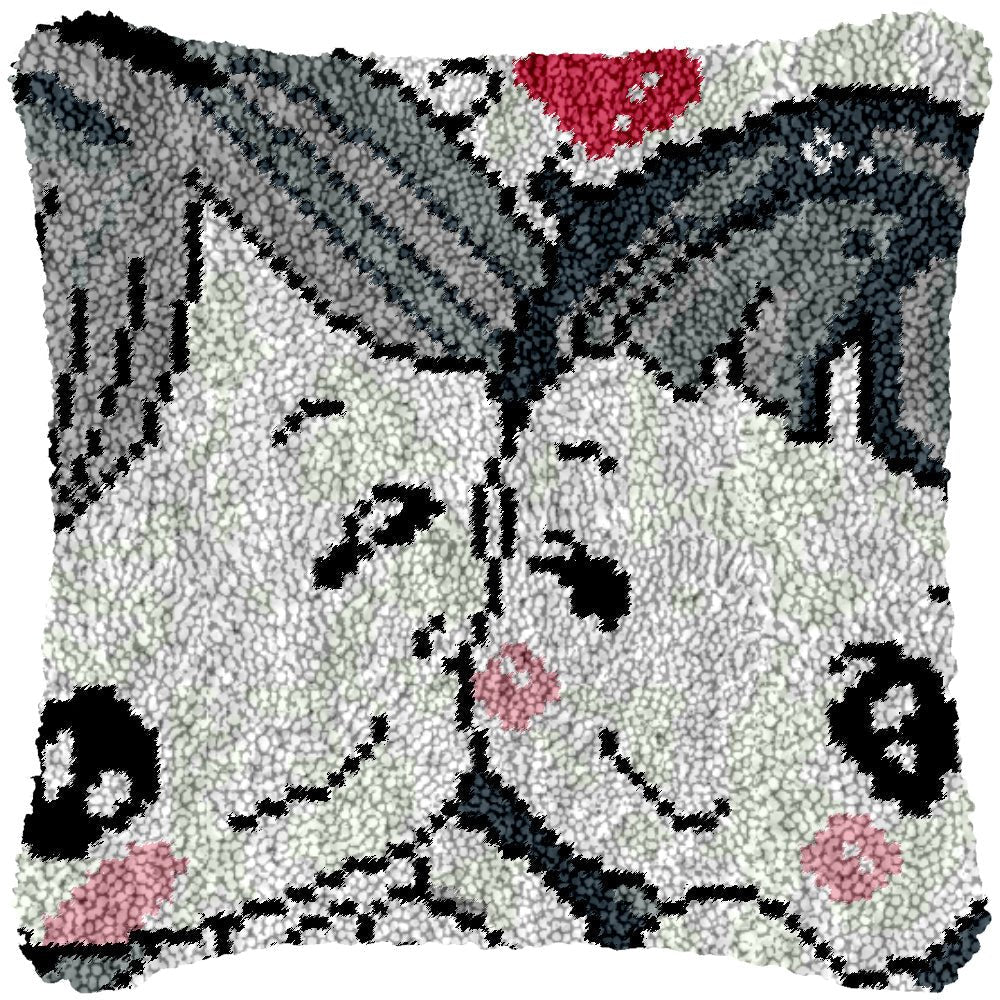 Anime Cuddles - Latch Hook Pillowcase Kit - Latch Hook Crafts