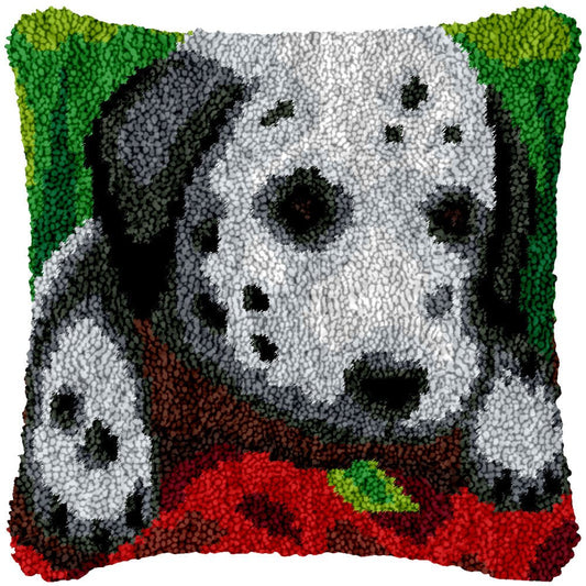 Baby Dalmatian - Latch Hook Pillowcase Kit - Latch Hook Crafts