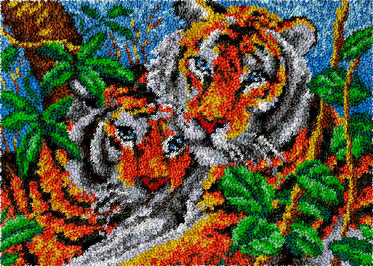 Big Cat Lovers - Latch Hook Rug Kit - Latch Hook Crafts