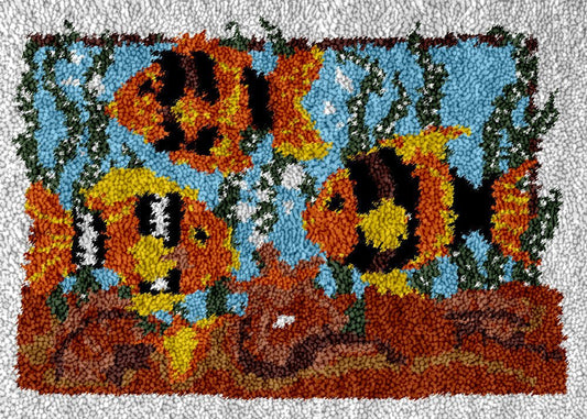 Bubbly Aquarium - Latch Hook Rug Kit - Latch Hook Crafts