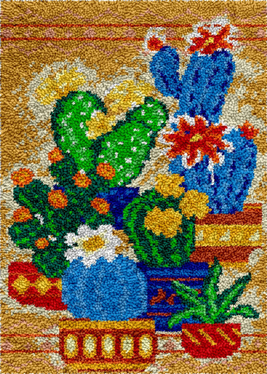 Cactus Collection - Latch Hook Rug Kit - Latch Hook Crafts