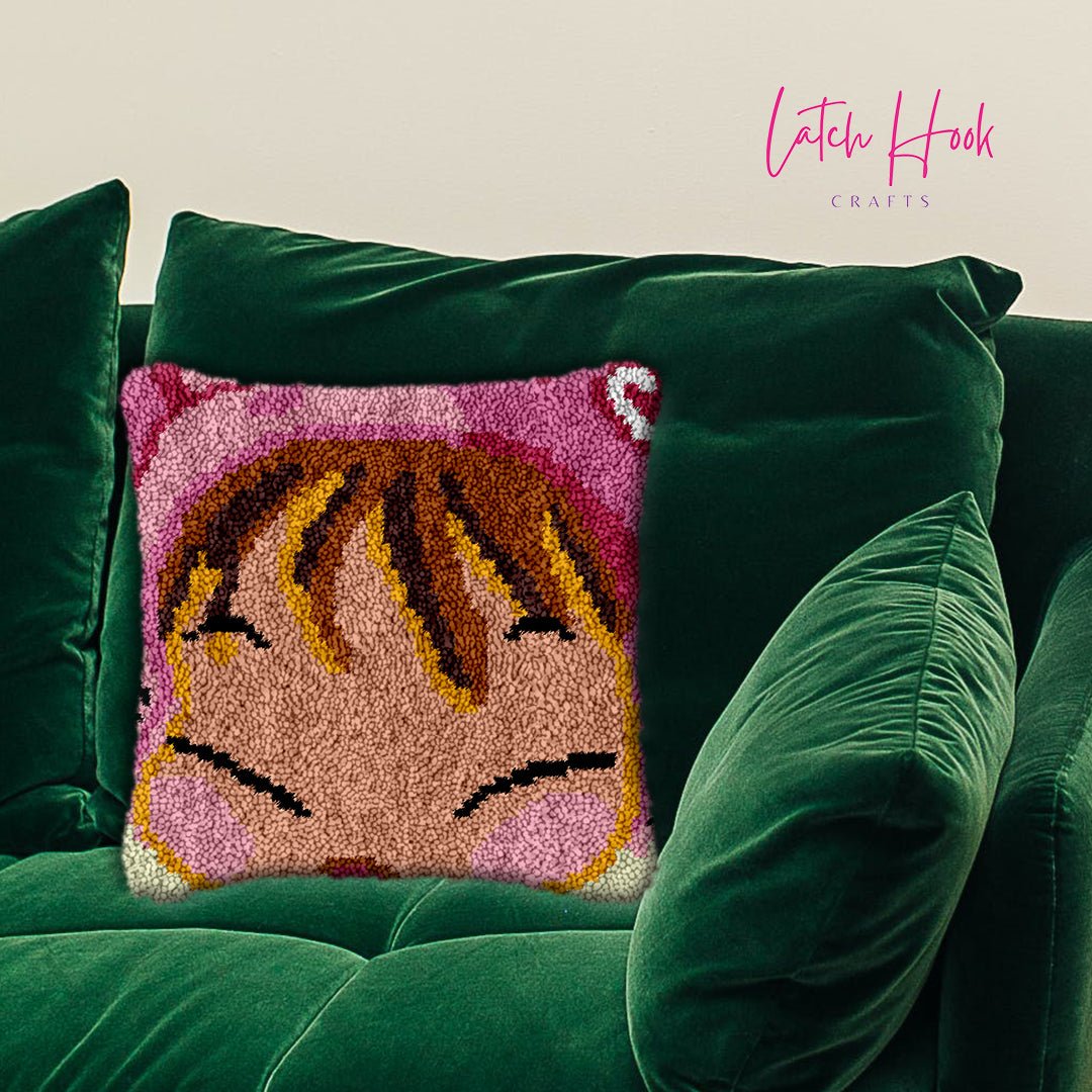 Chubby Cheek Baby - Latch Hook Pillowcase Kit - Latch Hook Crafts