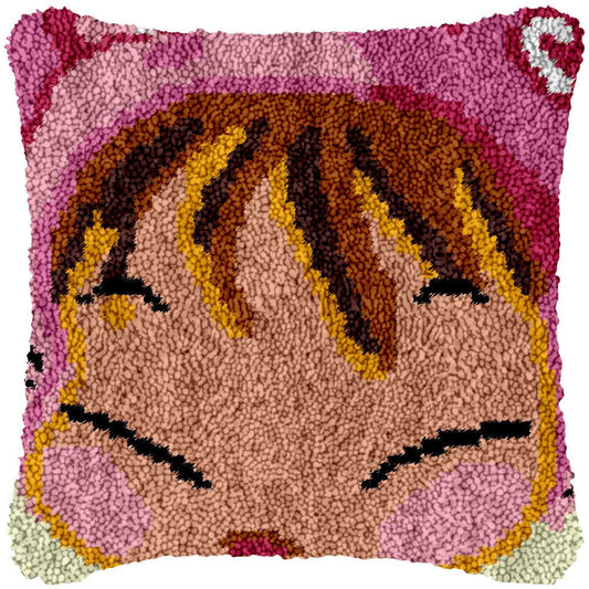 Chubby Cheek Baby - Latch Hook Pillowcase Kit - Latch Hook Crafts