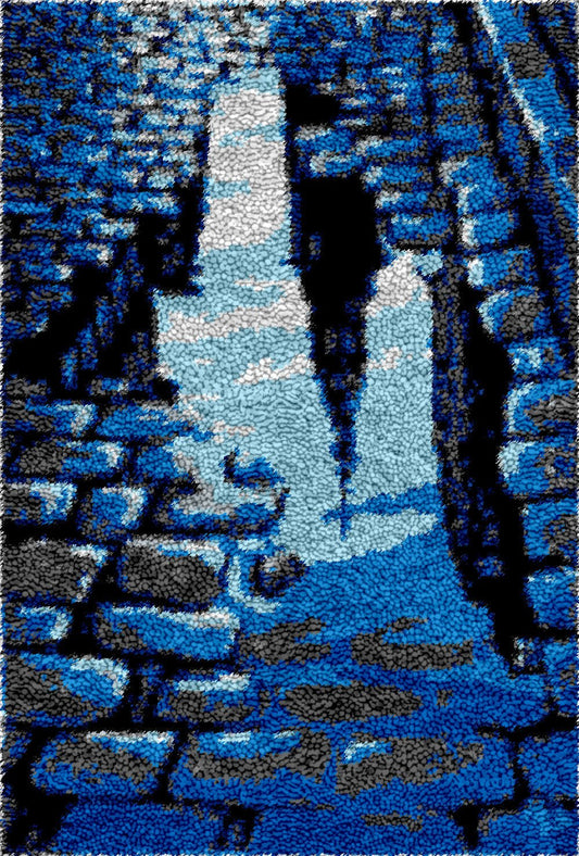 Cobblestone Reflection - Latch Hook Rug Kit - Heartful Crafts | DIY Latch Hook