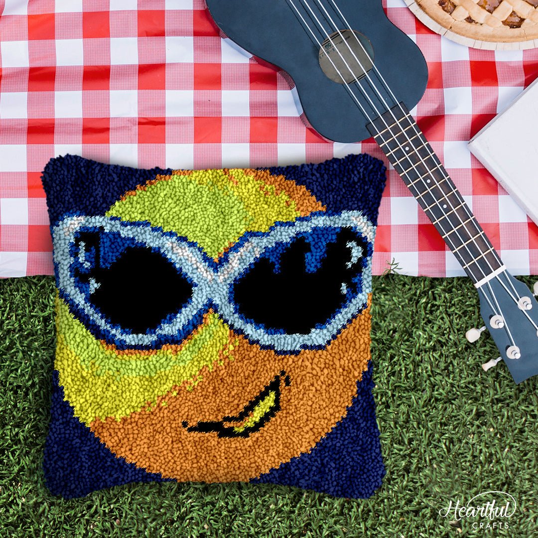 Cool Sunnies - Latch Hook Pillowcase Kit - Latch Hook Crafts