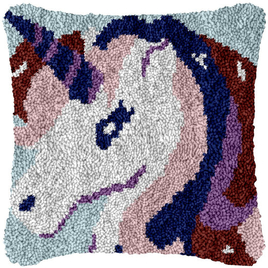 Cool Unicorn - Latch Hook Pillowcase Kit - Latch Hook Crafts