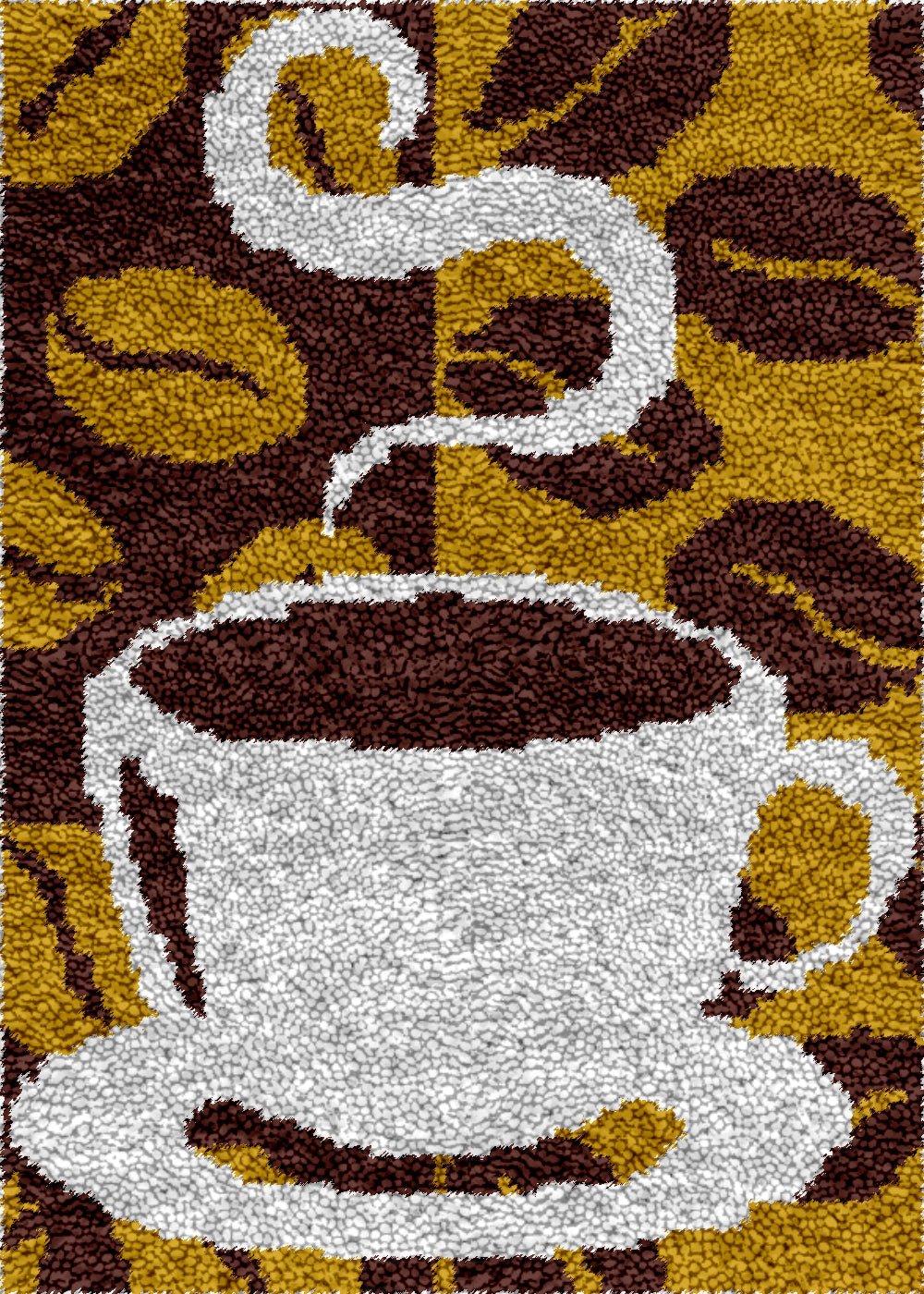 Cup of Coffee - Latch Hook Rug Kit - Latch Hook Crafts