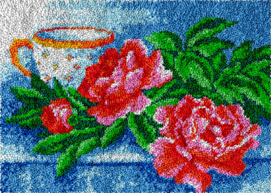 Cup of Tea - Latch Hook Rug Kit - Latch Hook Crafts