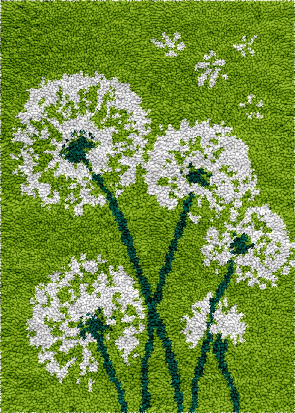 Harilla Latch Hook Kit - DIY Teppich Stickerei Schneemann 52x38cm