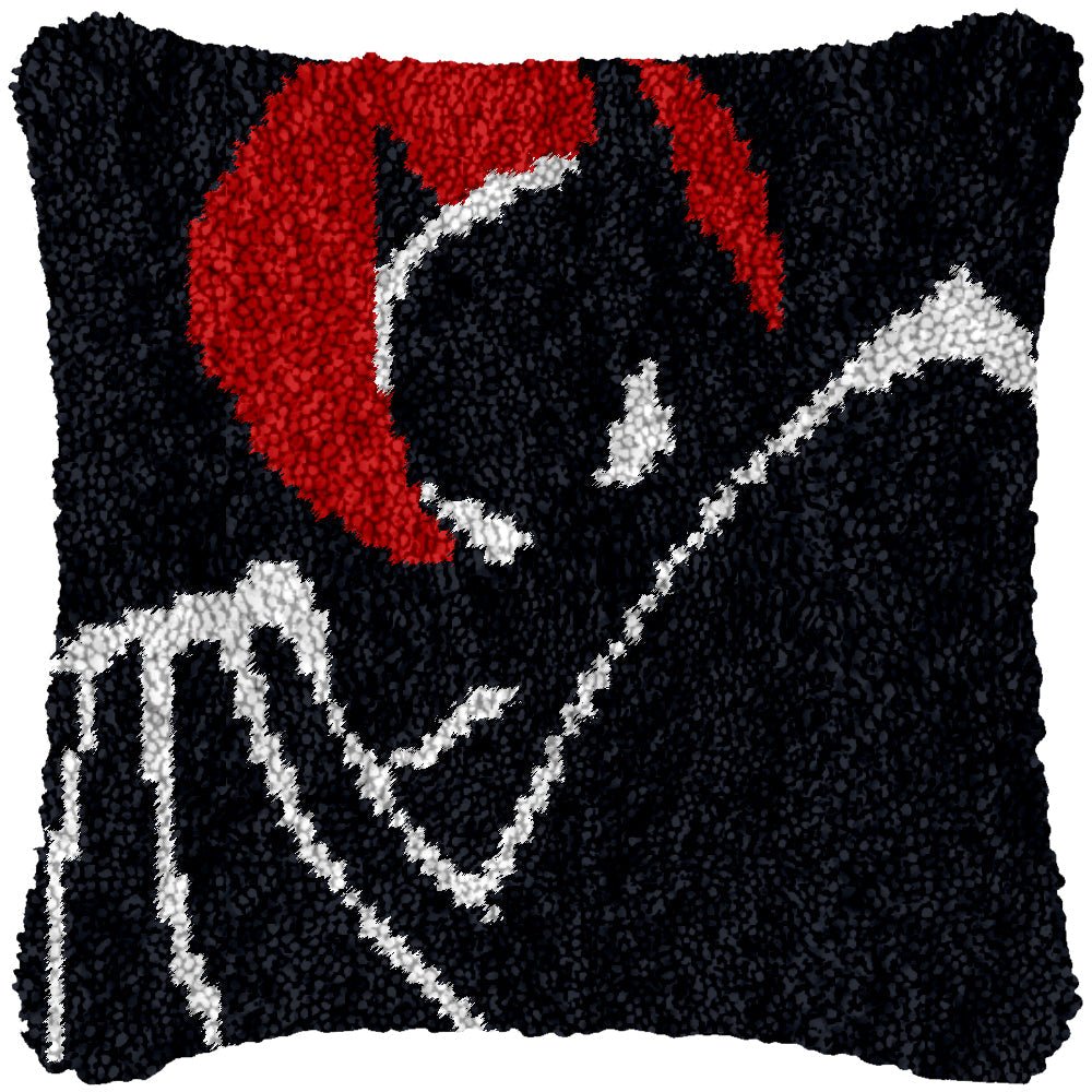 Dark Knight - Latch Hook Pillowcase Kit - Latch Hook Crafts