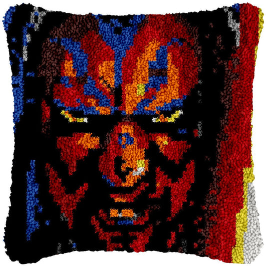 Dark Side - Latch Hook Pillowcase Kit - Latch Hook Crafts