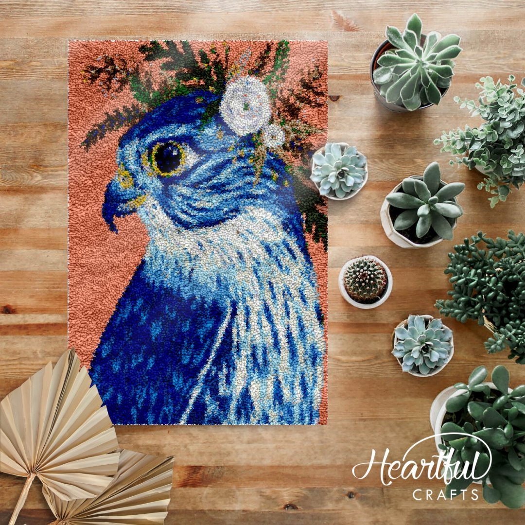Decorative Owl - Latch Hook Rug Kit - Heartful Crafts | DIY Latch Hook