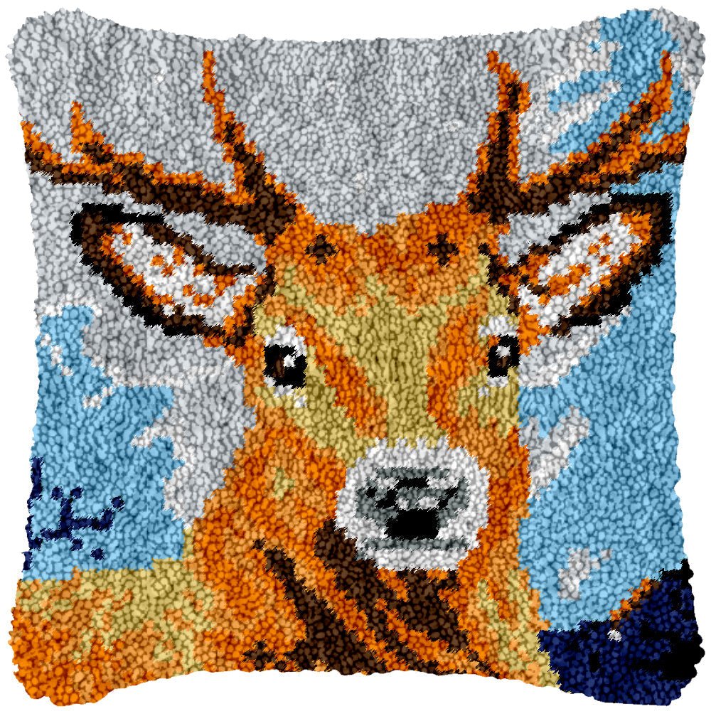 Deer Me - Latch Hook Pillowcase Kit - Latch Hook Crafts