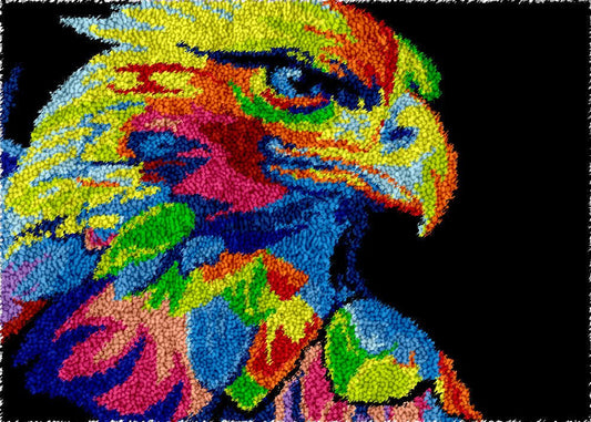 Dignified Eagle - Latch Hook Rug Kit - Latch Hook Crafts