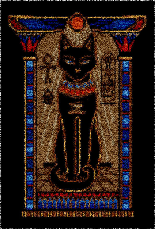 Egyptian Sphynx - Latch Hook Rug Kit - Heartful Crafts | DIY Latch Hook