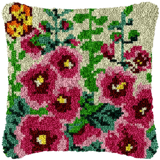 Field of Pink - Latch Hook Pillowcase Kit - Latch Hook Crafts