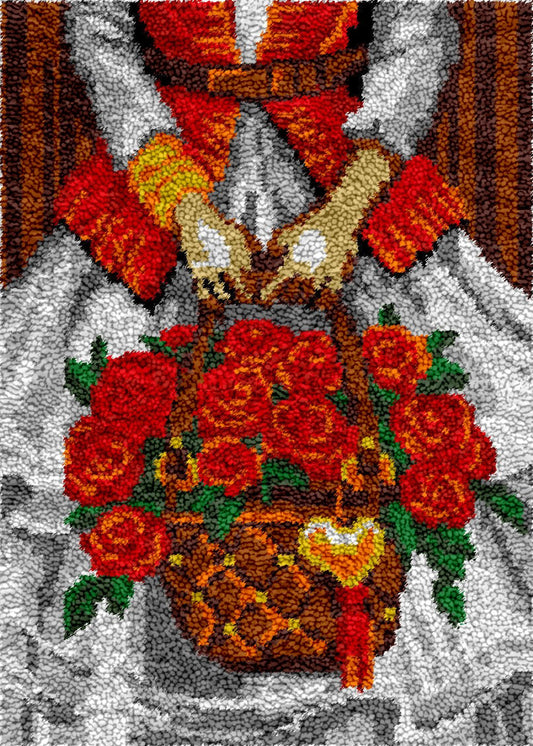 Flower Girl - Latch Hook Rug Kit - Latch Hook Crafts