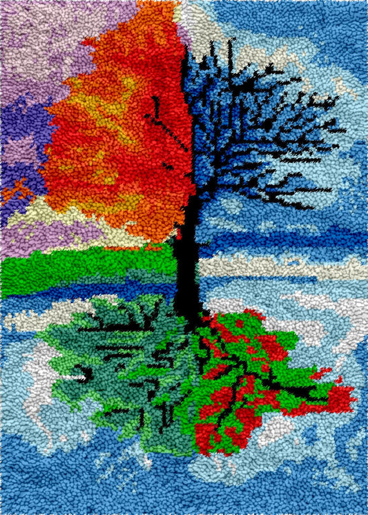 Four Seasons - Latch Hook Rug Kit - Latch Hook Crafts