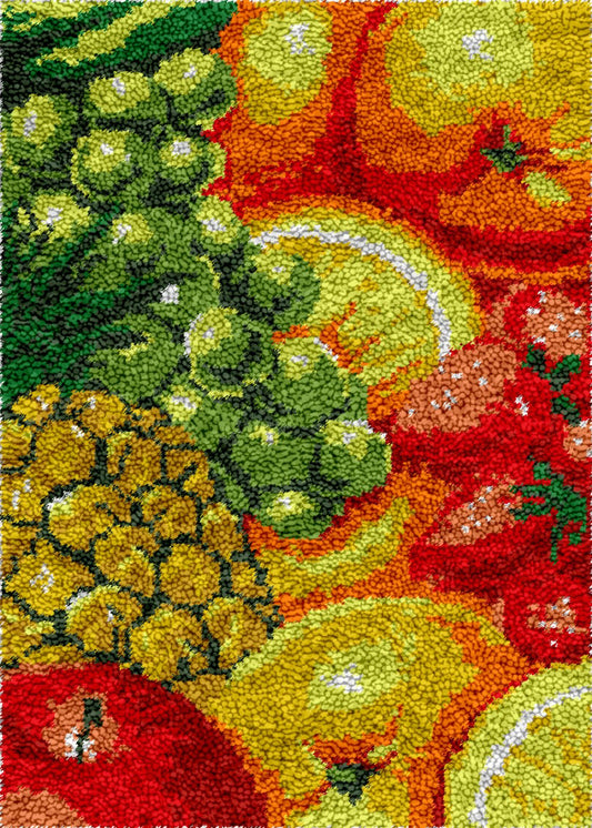 Fruit Basket - Latch Hook Rug Kit - Latch Hook Crafts
