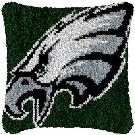 Go Eagles! - Latch Hook Pillowcase Kit - DIY Latch Hook