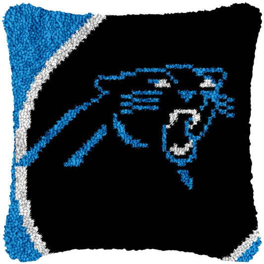Go Panthers! - Latch Hook Pillowcase Kit - Latch Hook Crafts