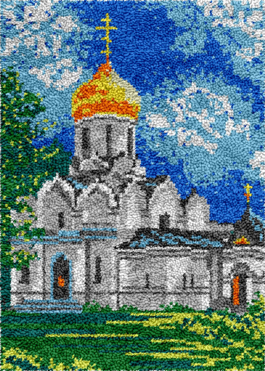 Golden Mosque - Latch Hook Rug Kit - Latch Hook Crafts