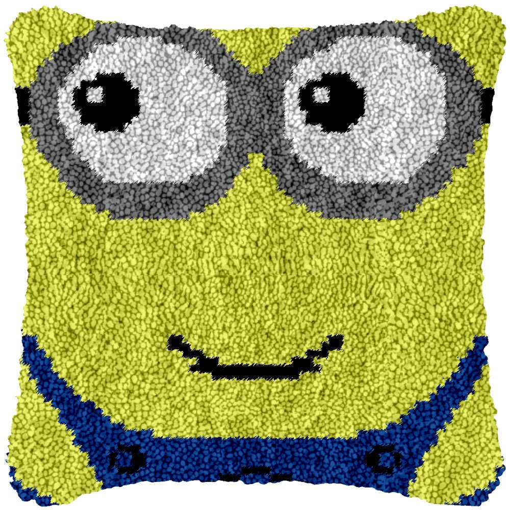 Goofy Minion - Latch Hook Pillowcase Kit - Latch Hook Crafts