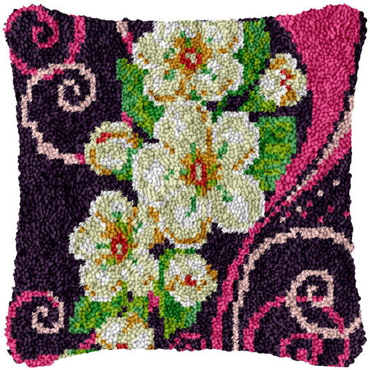 Groovy Flowers - Latch Hook Pillowcase Kit - diy-latch-hook