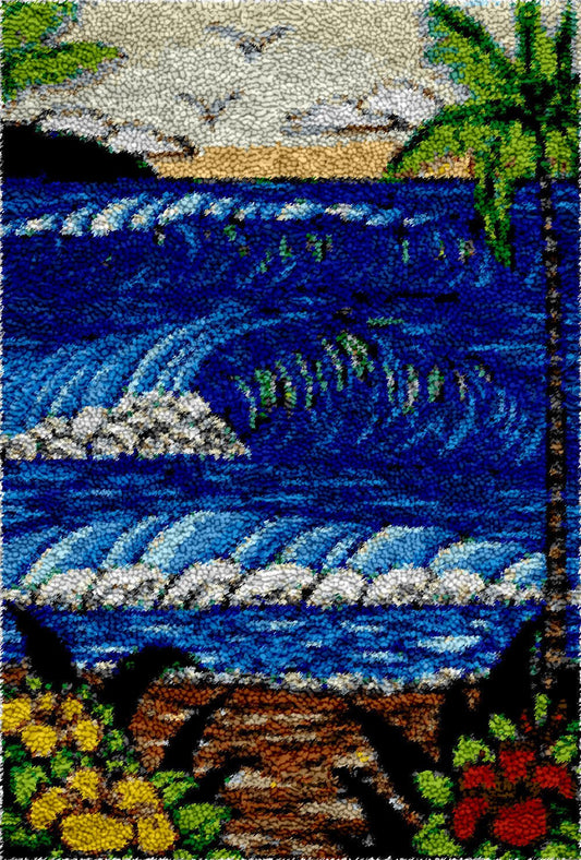 Hang Loose - Latch Hook Rug Kit - Heartful Crafts | DIY Latch Hook