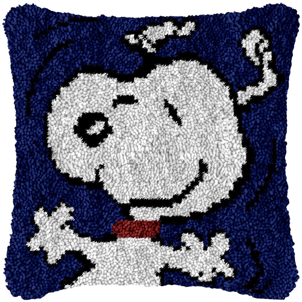 Hello Snoopy - Latch Hook Pillowcase Kit - Latch Hook Crafts