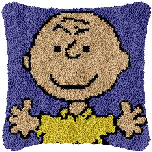 Hey Charlie - Latch Hook Pillowcase Kit - DIY Latch Hook