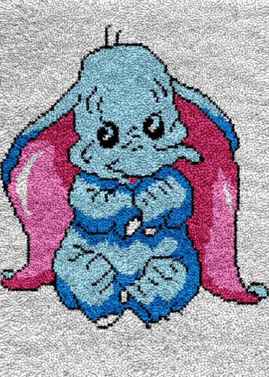Innocent Elephant - Latch Hook Rug Kit - Latch Hook Crafts