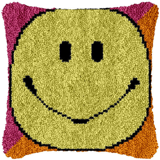 Just Smile - Latch Hook Pillowcase Kit - Latch Hook Crafts