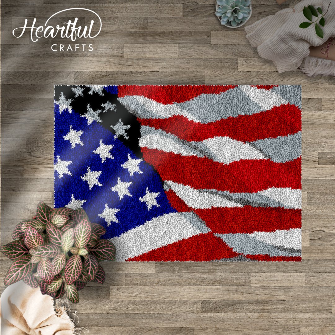 Land of the Free - Latch Hook Rug Kit - Latch Hook Crafts