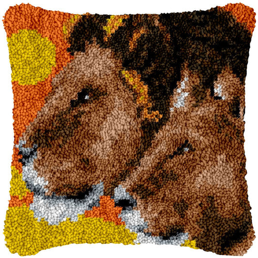 Lion King - Latch Hook Pillowcase Kit - Latch Hook Crafts