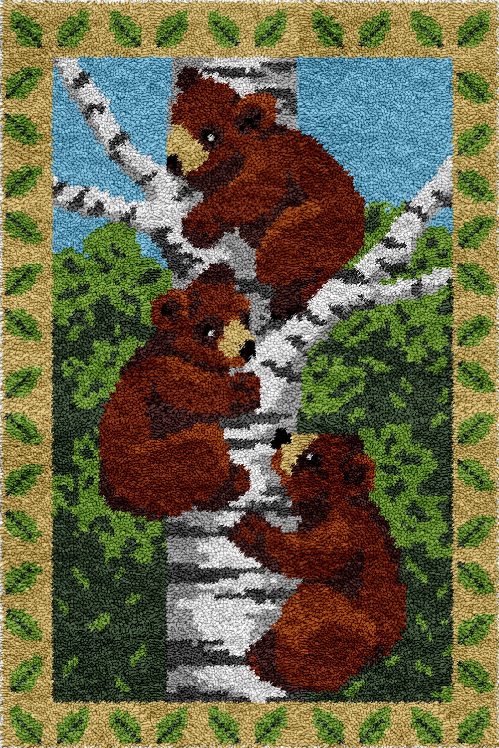 Little Bears DIY Latch Hook Rug Making Kit For Adults Latch Hook Crafts