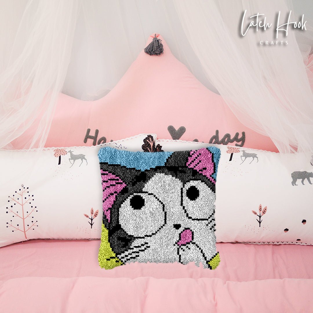 Looks Yummy - Latch Hook Pillowcase Kit - Latch Hook Crafts