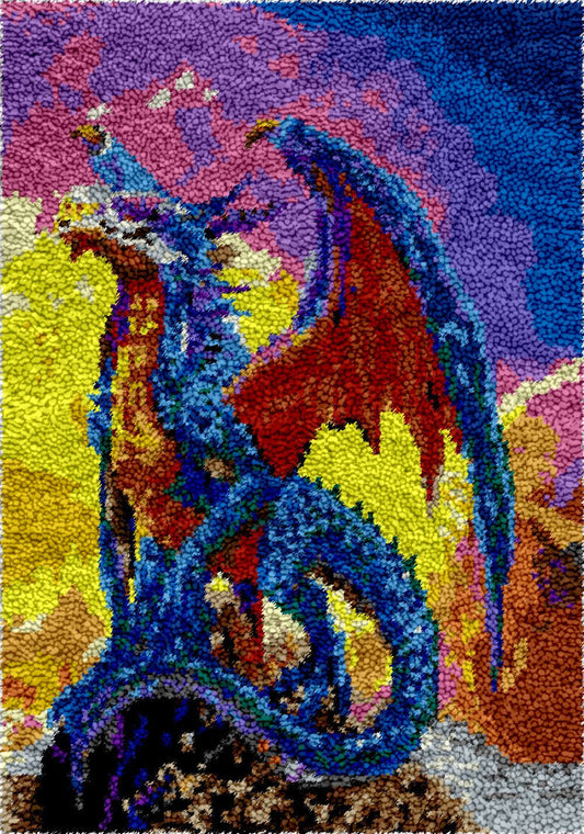 Mighty Dragon - Latch Hook Rug Kit - Latch Hook Crafts