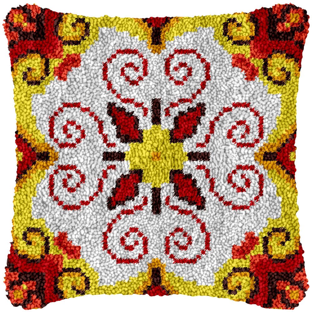 Monarch Pattern - Latch Hook Pillowcase Kit - Latch Hook Crafts