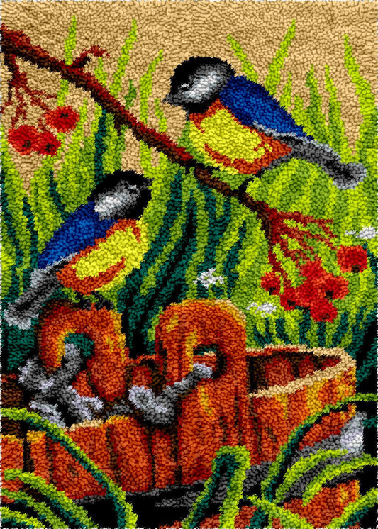 Morning Treasures - Latch Hook Rug Kit - Latch Hook Crafts