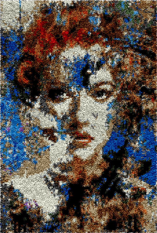 Mystifying Damsel - Latch Hook Rug Kit - Heartful Crafts | DIY Latch Hook