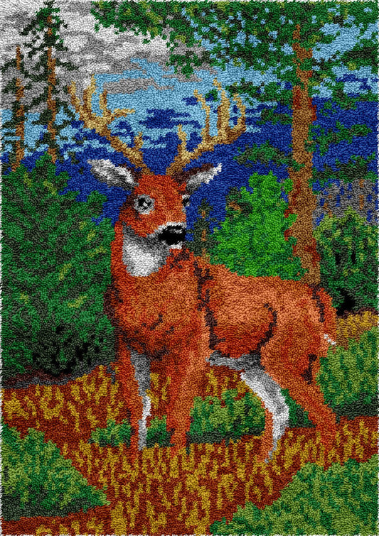 Oh Deer! - Latch Hook Rug Kit - diy-latch-hook