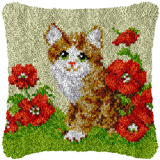 Outside Play Time - Latch Hook Pillowcase Kit - DIY Latch Hook