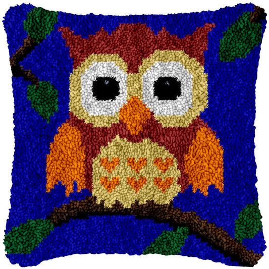 Perched - Latch Hook Pillowcase Kit - Latch Hook Crafts